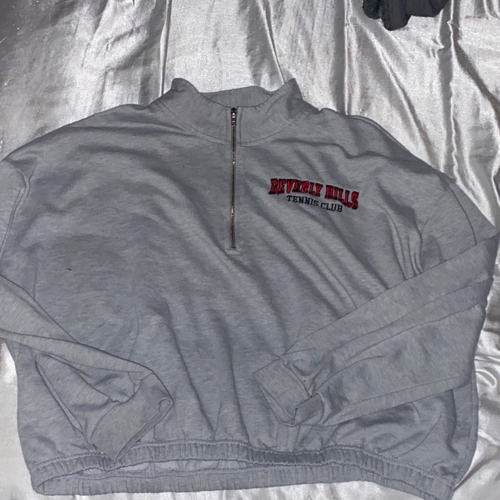 Rue21 Gray Zip-Up Women's Sweater